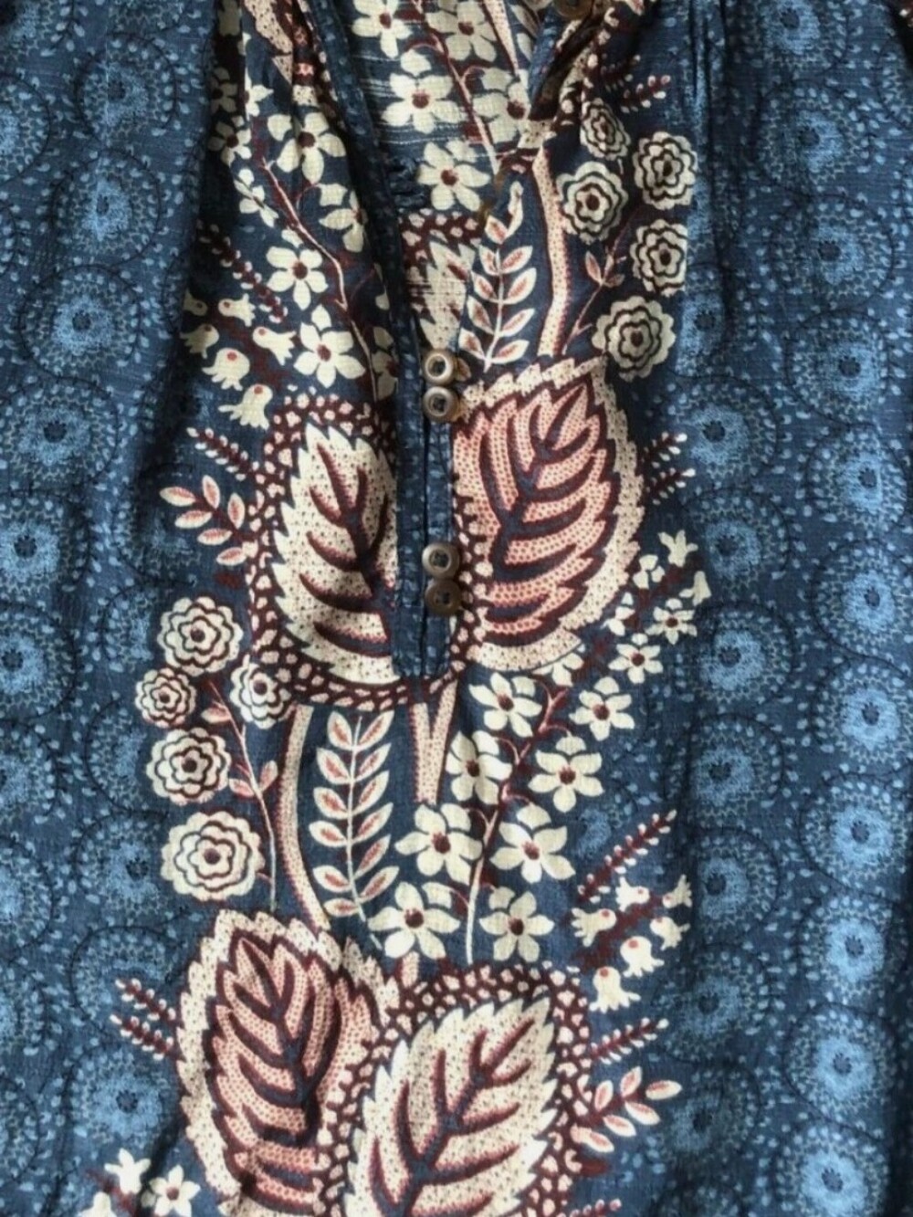 Anthropologie Navy Blue Hiver Blouse NWT Size Medium New - Picture 3 of 8
